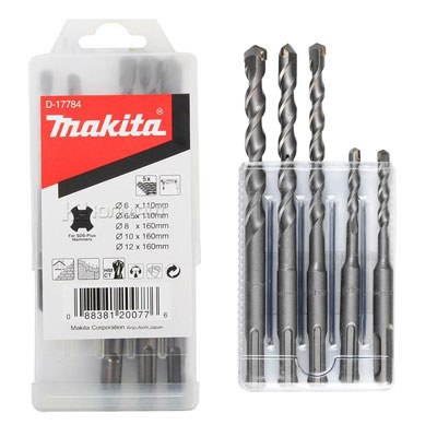 Bộ 5 mũi khoan bê tông sds D-17784 Makita