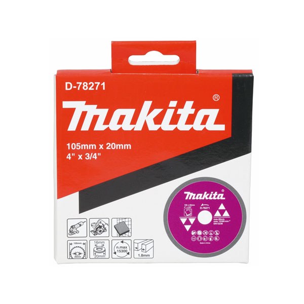 Lưỡi cắt kim cương mép liên tục D-78271 (105x20mmx1.8T) Makita