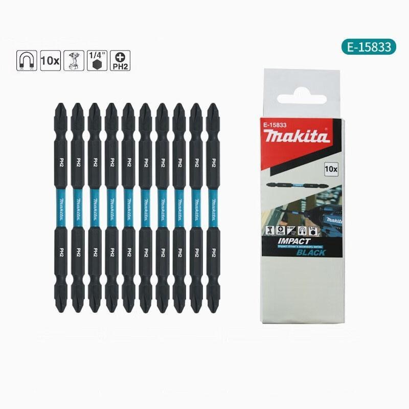 Bộ mũi vít 2 đầu PH2-110MM (10 cái/bộ) E-15833 Makita