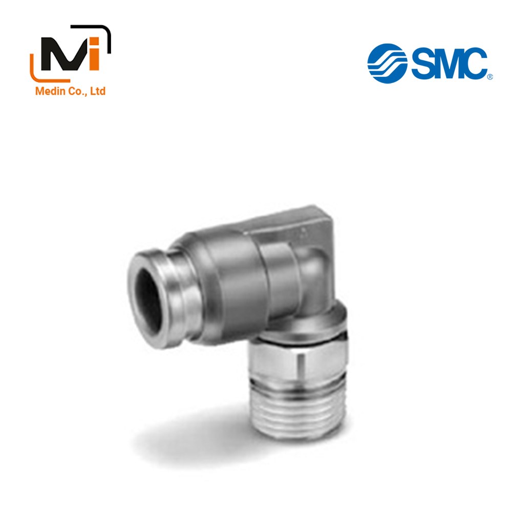 Co hơi ren inox KQB2L12-03S (Ống 12-ren 17) SMC