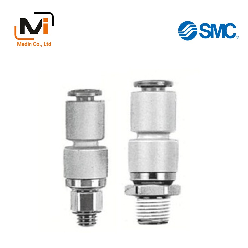 Đầu nối khí KSH06-01S SMC