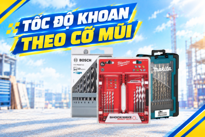Tốc Độ Khoan Bao Nhiêu Vòng/Phút? Bảng Cho Sắt, Inox, Gỗ Theo 8 Cỡ Mũi