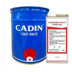Sơn phủ epoxy A213 (màu đen) 5kg CADIN (bộ)