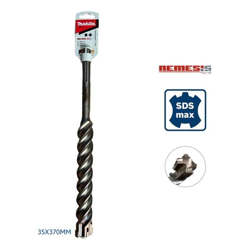 Mũi khoan bê tông hợp kim 4 lưỡi cắt nemesis SDS-MAX B-20236