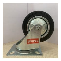 Bánh xe cao su đen xoay Ø100 x 38 HL (càng thép)