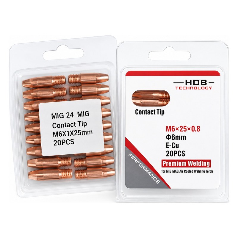 Béc hàn mig 15AK M6x25x0.8mm