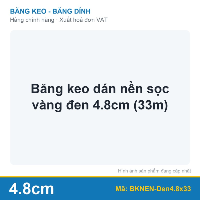 Băng keo dán nền sọc vàng đen 4.8cm (33m) (cuộn)