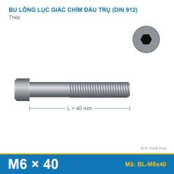 Bulong lục giác chìm đầu trụ M6x40