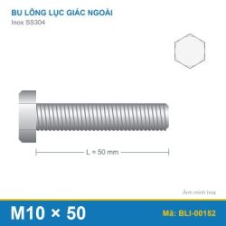Bu lông SS304 8.8 M10x50