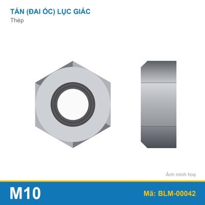 Tán mạ kẽm M10