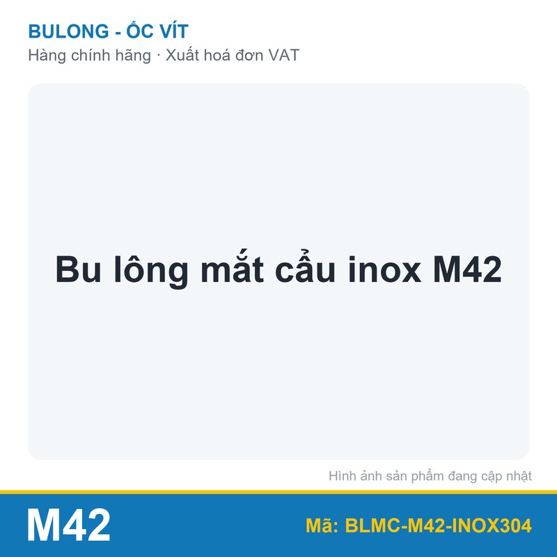 Bu lông mắt cẩu inox M42