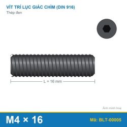 Vít trí lục giác chìm thép M4x16