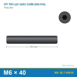 Vít trí lục giác chìm thép M6x40