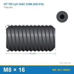 Bu lông lục giác âm thép 916 M8x16