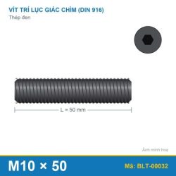 Bu lông lục giác âm thép 916 M10x50
