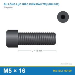 Bu lông lục giác chìm thép M5x16