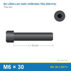 Bu lông lục giác thép 912 M6x30
