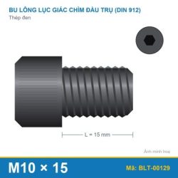 Bu lông lục giác chìm thép M10x15