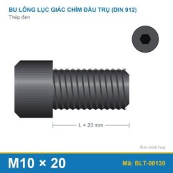 Bu lông lục giác chìm thép M10x20