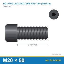 Bu lông lục giác chìm thép M20x50