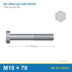 Bu lông thép 8.8 M10x70