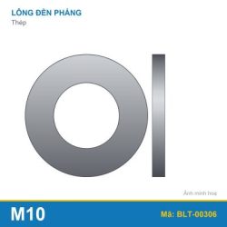 Lông đền phẳng thép M10