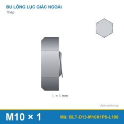 Bu lông treo D13 ren M10x1.5 L100