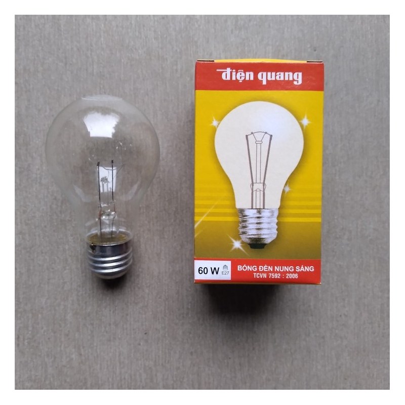 Bóng đèn sợi đốt 60W Điện Quang