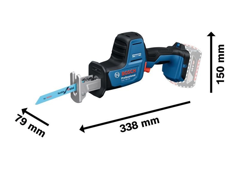 Máy cưa kiếm dùng pin GSA 18V-24 (SOLO) Bosch