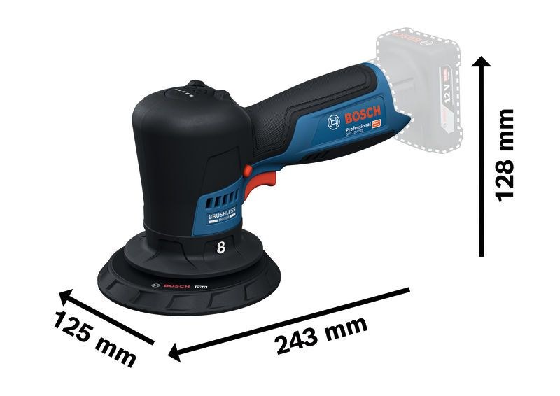 Máy đánh bóng GPX 12V-125 06019L4180 Bosch