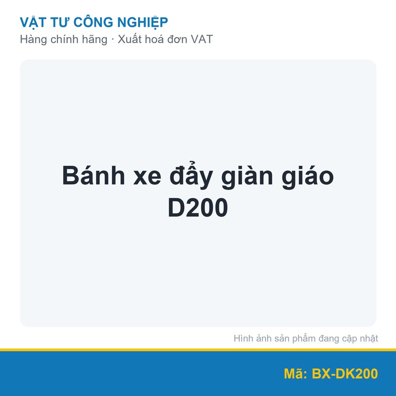 Bánh xe đẩy giàn giáo D200
