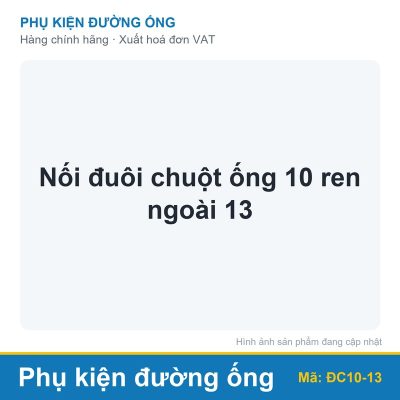 Nối đuôi chuột ống 10 ren ngoài 13