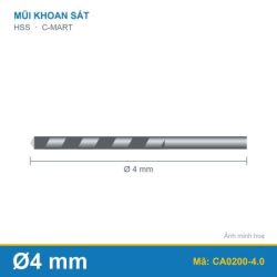 Mũi khoan CA0200-4.0 4.0mm C-MART