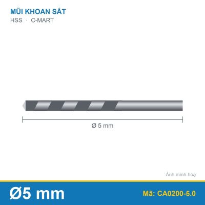 Mũi khoan sắt 5.0mm CA0200-5.0 C-MART