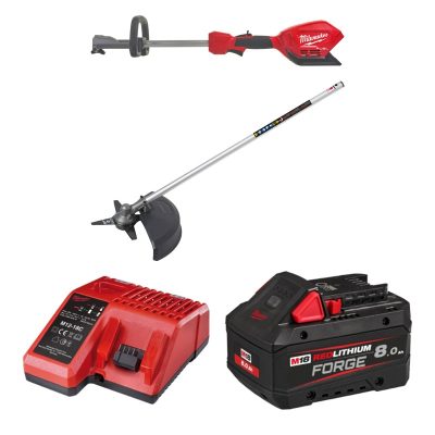 Máy cắt cỏ Milwaukee M18 FOPH-0 + Phụ kiện cắt cỏ M18 FOPH-BCA APJ + Pin M18 FB8 + Sạc M12-18C