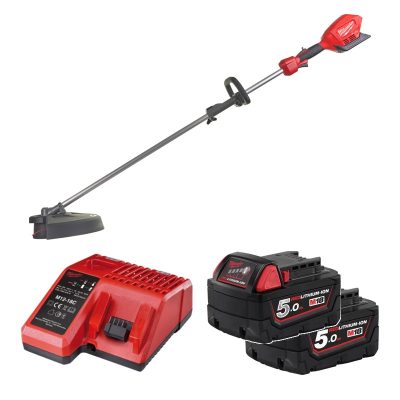 Máy cắt cỏ Milwaukee M18 FOPH-0 + Phụ kiện cắt cỏ M18 FOPH-LTA + 2 Pin M18B5 + Sạc M12-18C