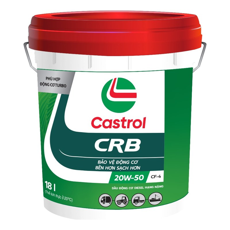 Nhớt động cơ CRB 20W50 CI-4 (18L) CASTROL