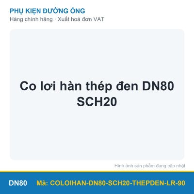 Co lơi hàn thép đen DN80 SCH20