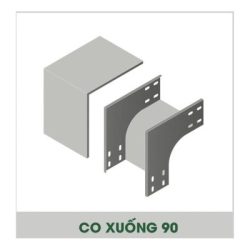 Co xuống máng cáp 50x50x1.2mm (có nắp)