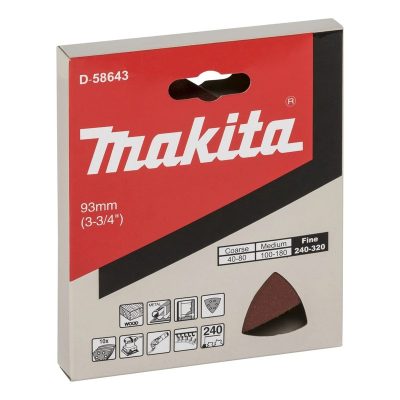 Bộ giấy chà nhám cho gỗ D-58643 (10 cái/bộ) MAKITA