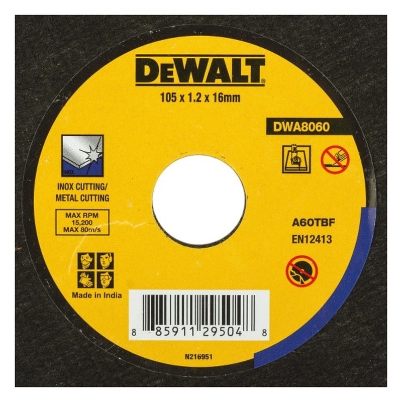 Đá cắt inox (100x1.2x16mm) DWA8060-B1 DEWALT (viên)