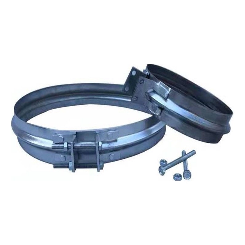 Đai nối ống gió U28x9x1mm Khoá kẹp và bulong mạ kẽm ID450mm