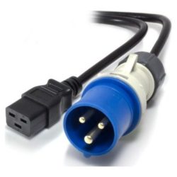 Dây nguồn IEC C19 to 16A 250V 1227 (IP44 16A) (sợi)