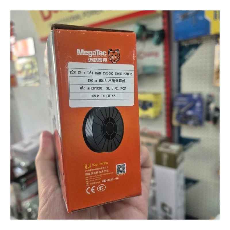 Dây hàn MIG inox lõi thuốc E308Z 0.8mm (1kg)