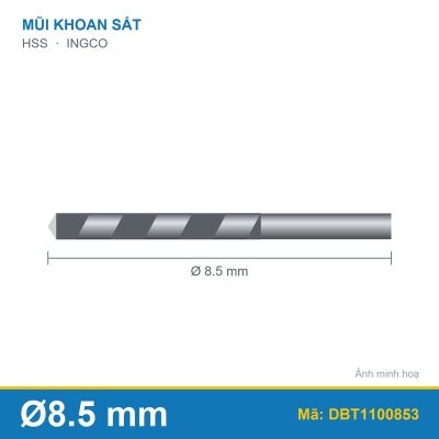 Mũi khoan kim loại HSS DBT1100853 (8.5mm) INGCO