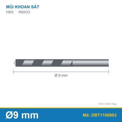 Mũi khoan kim loại HSS DBT1100903 (9.0mm) INGCO
