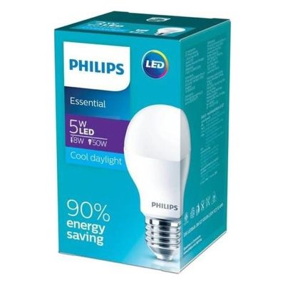 Đèn Led bulb Philips 5W E27 A60 6500K Philips