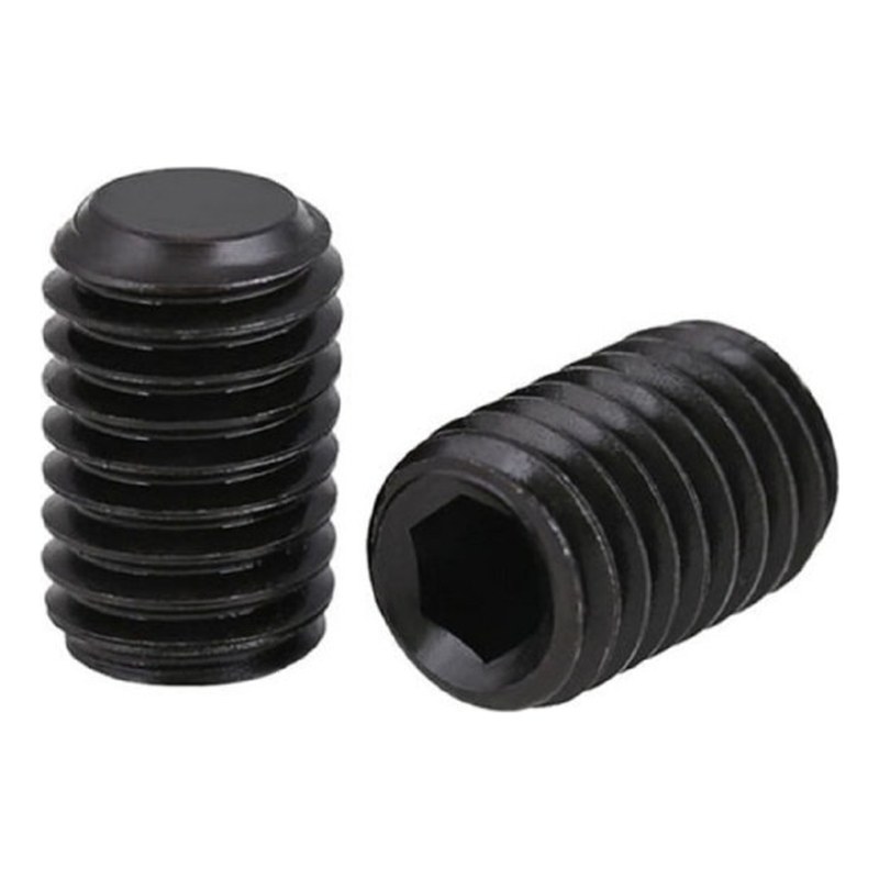 Vít trí lục giác chìm thép đen M16x16 (bước ren 2.0) đuôi bằng Din913