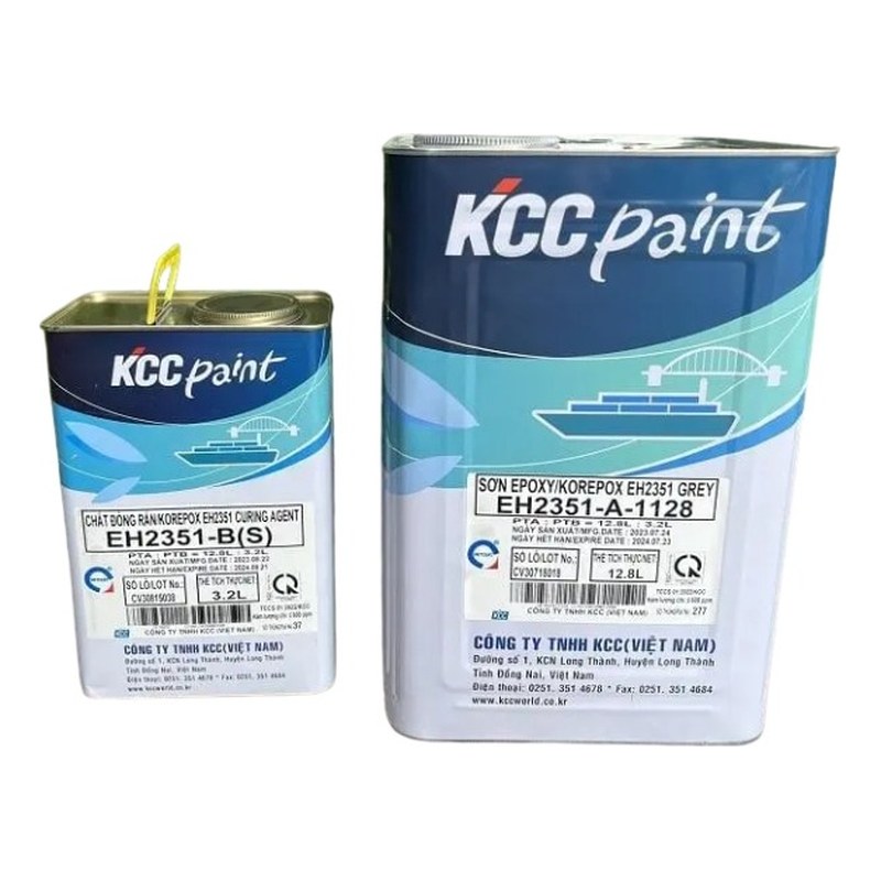 Sơn kháng hóa chất màu xanh lá EH2350-A4430 (18L) KCC