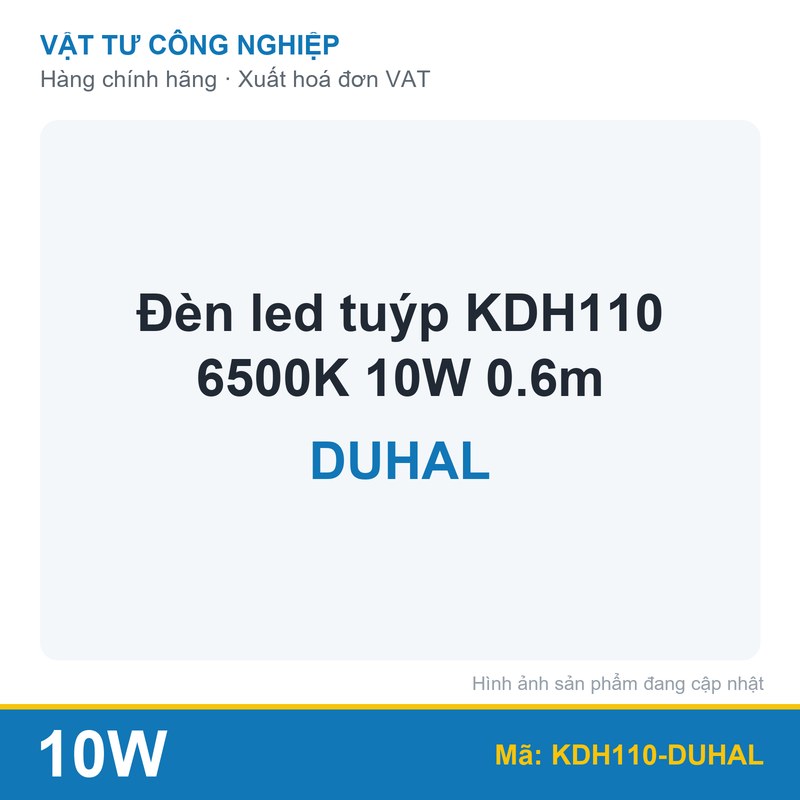 Đèn led tuýp KDH110 6500K 10W 0.6m Duhal